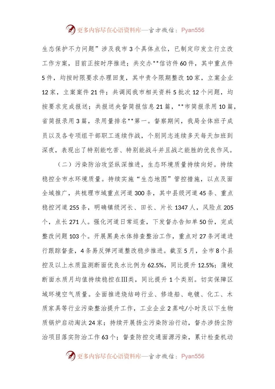 生态环境局分局2024年上半年工作总结及下半年工作思路.docx_第2页