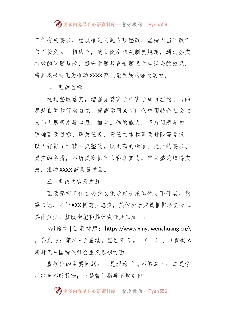 民主生活会班子整改方案.docx_第2页
