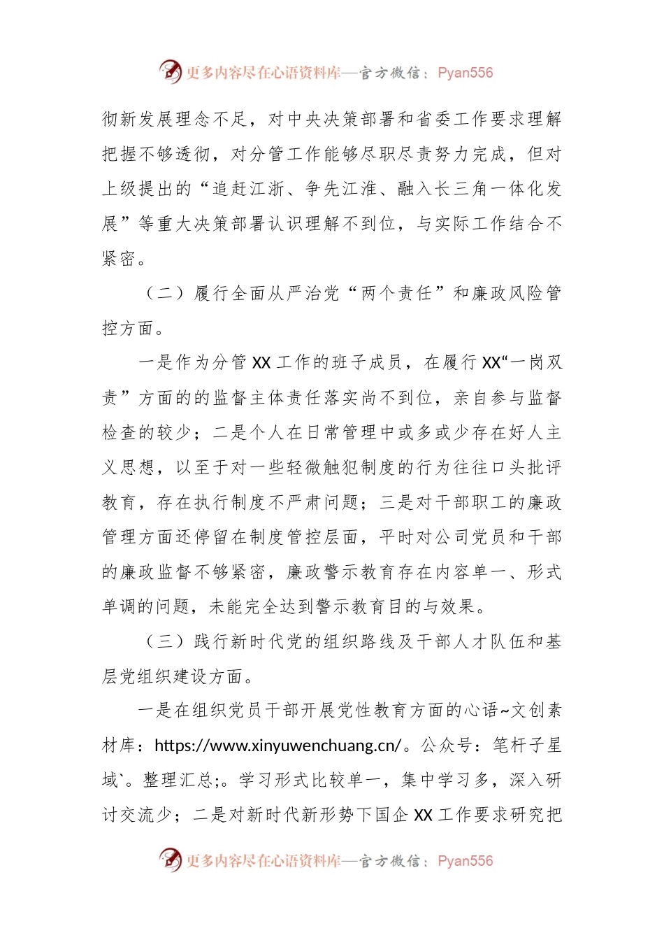 有关国企公司董事长在巡视整改专题民主生活会对照检查发言材料.docx_第2页