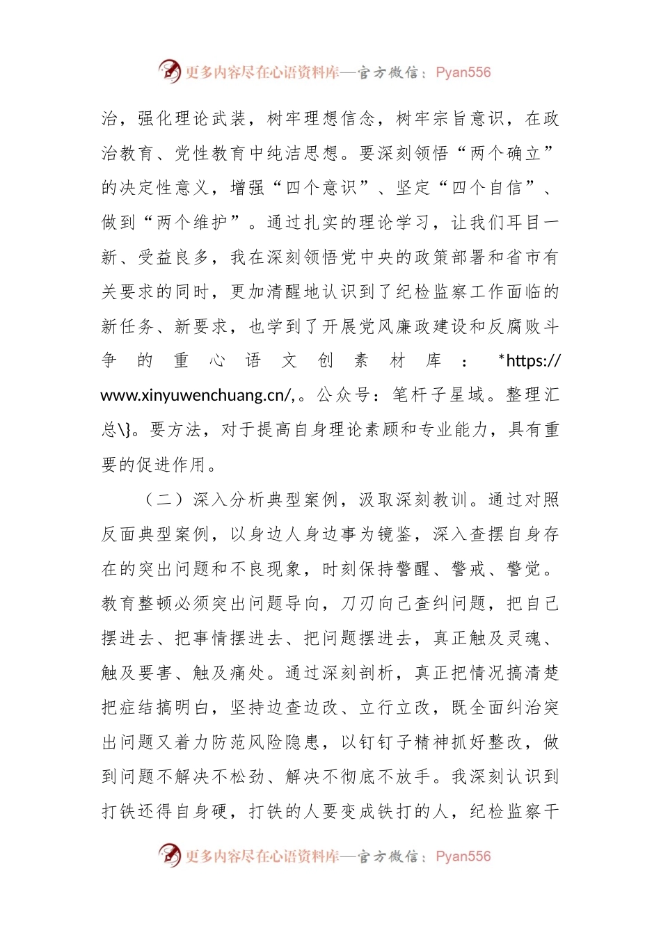 某纪检监察干部队伍教育整顿检视整治个人自纠自查报告.docx_第2页