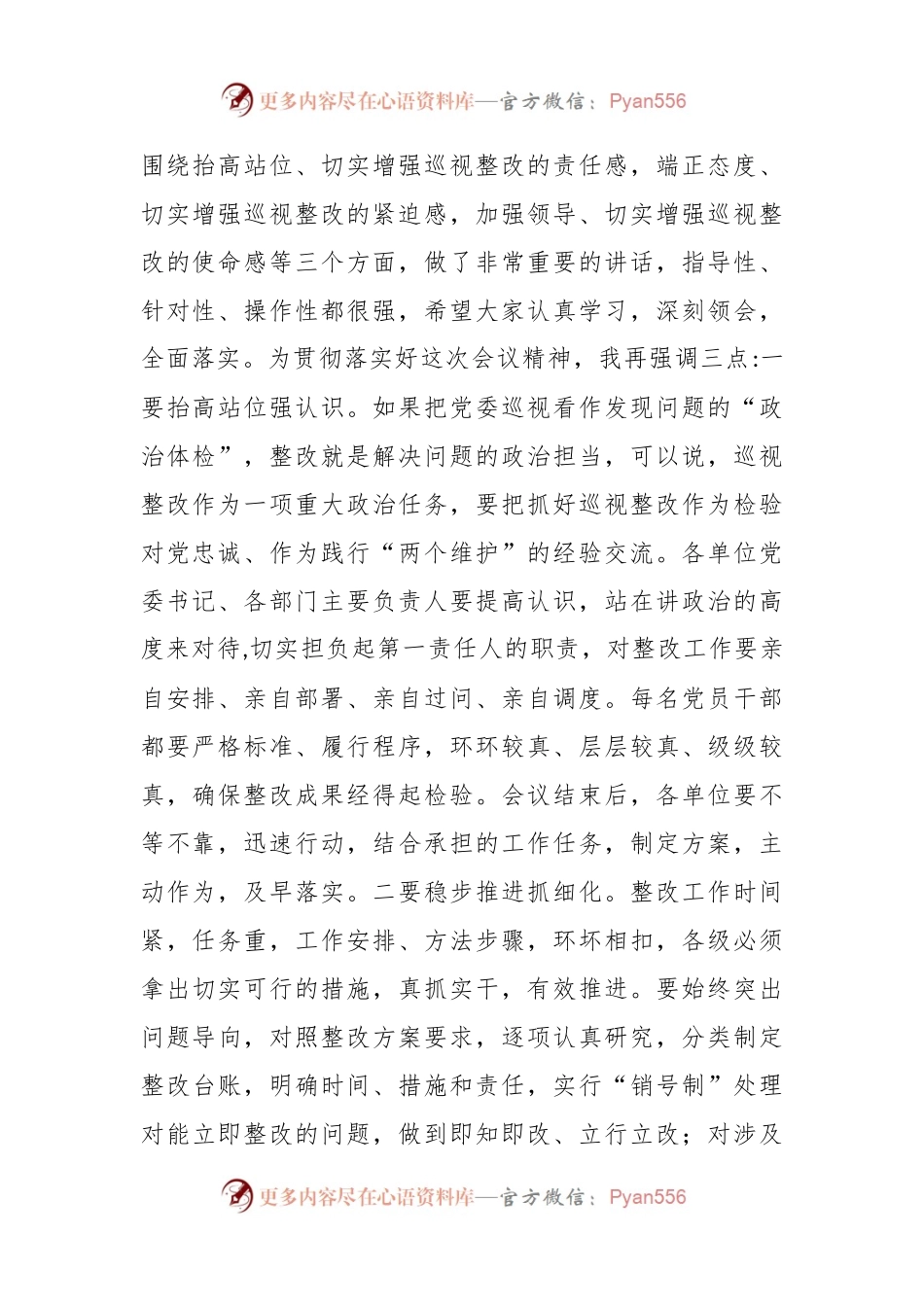 有关巡视整改动员部署会主持词和讲话(全套).docx_第2页