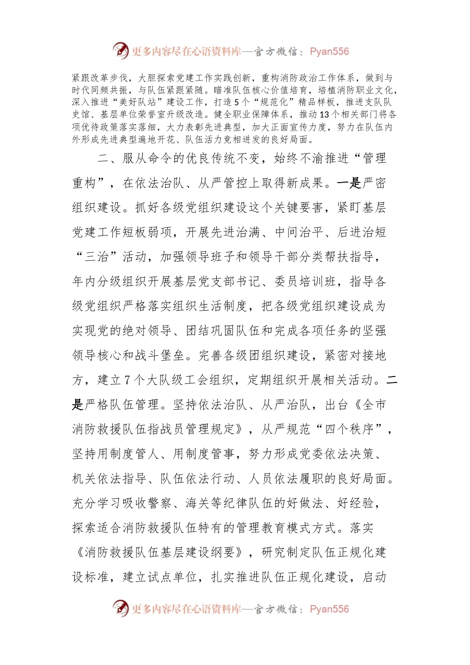 消防救援队伍年度工作总结：奋楫潮头勇向前，提质强能成大业、全力做好高质量发展的“下篇文章”.docx_第2页