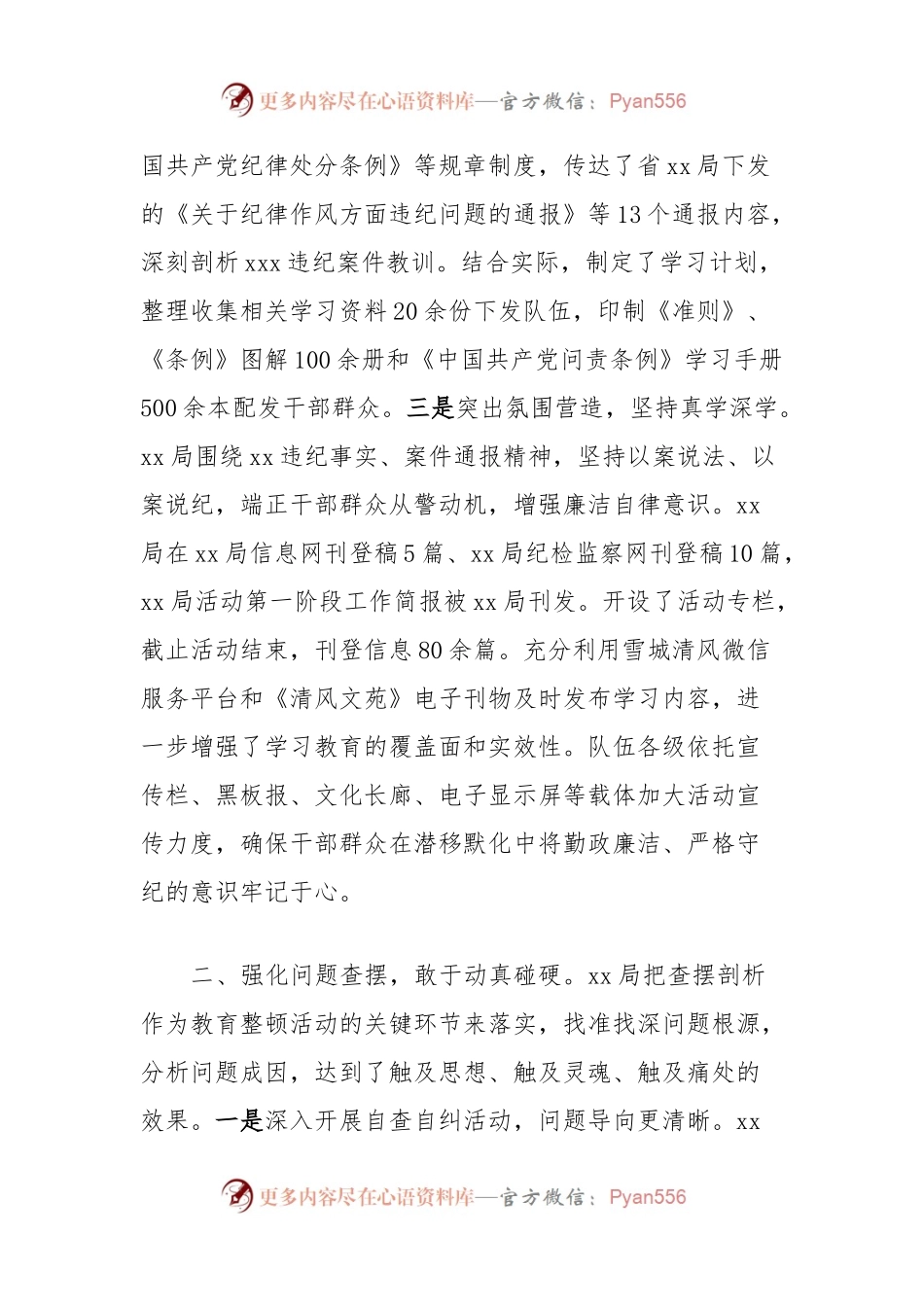 正风肃纪专项教育整顿活动总结.docx_第2页
