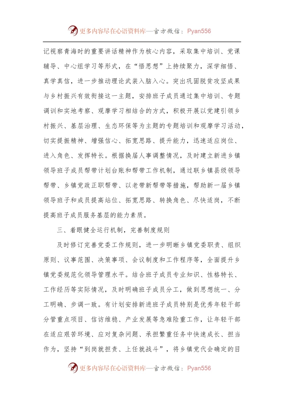 某县突出四个着眼加强换届后乡镇领导班子建设.docx_第2页