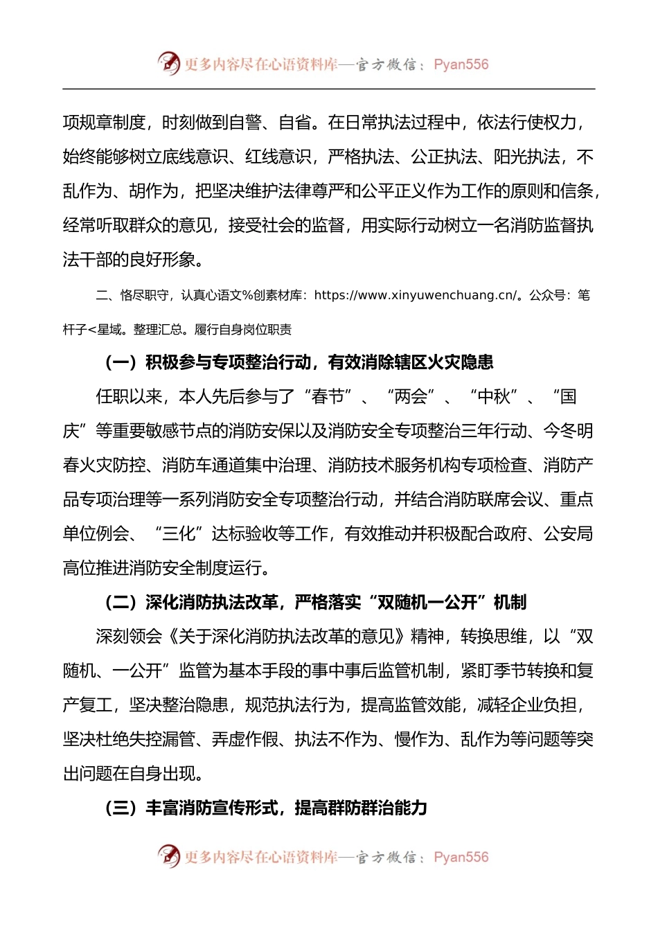 消防监督执法人员个人述职报告.docx_第2页