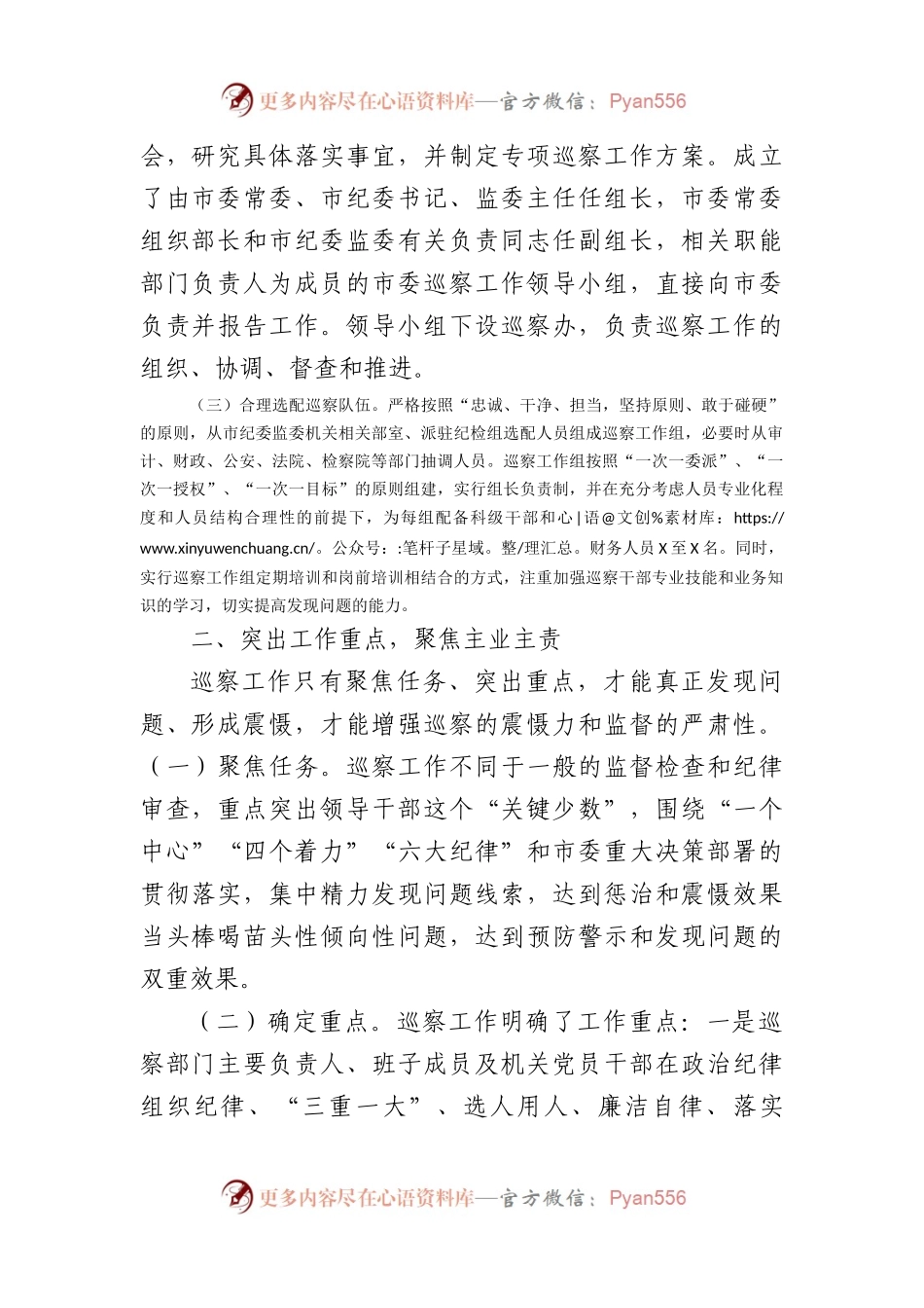 某市巡察工作经验交流材料（2477字） (1).docx_第2页