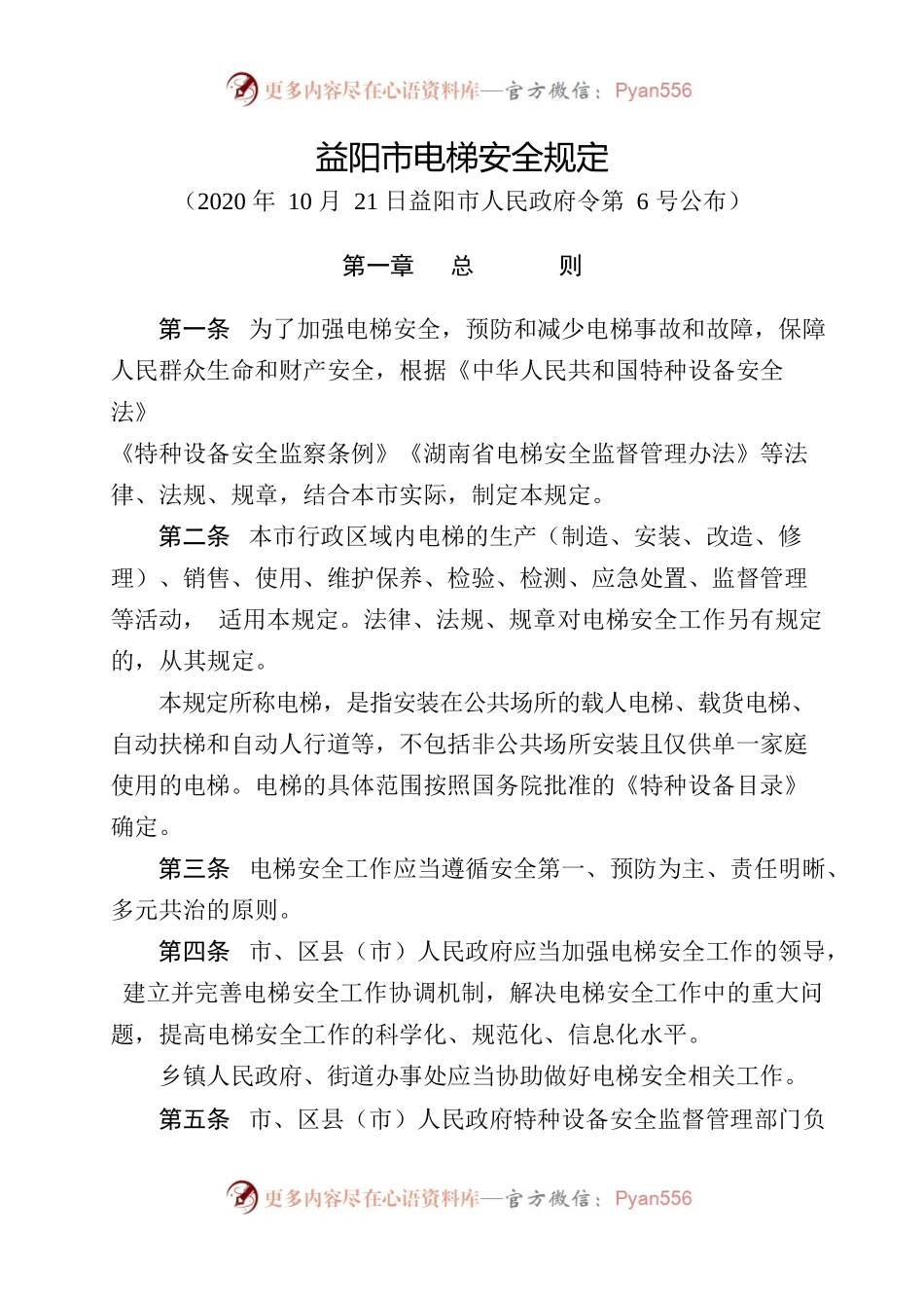益阳市电梯安全规定.docx_第1页