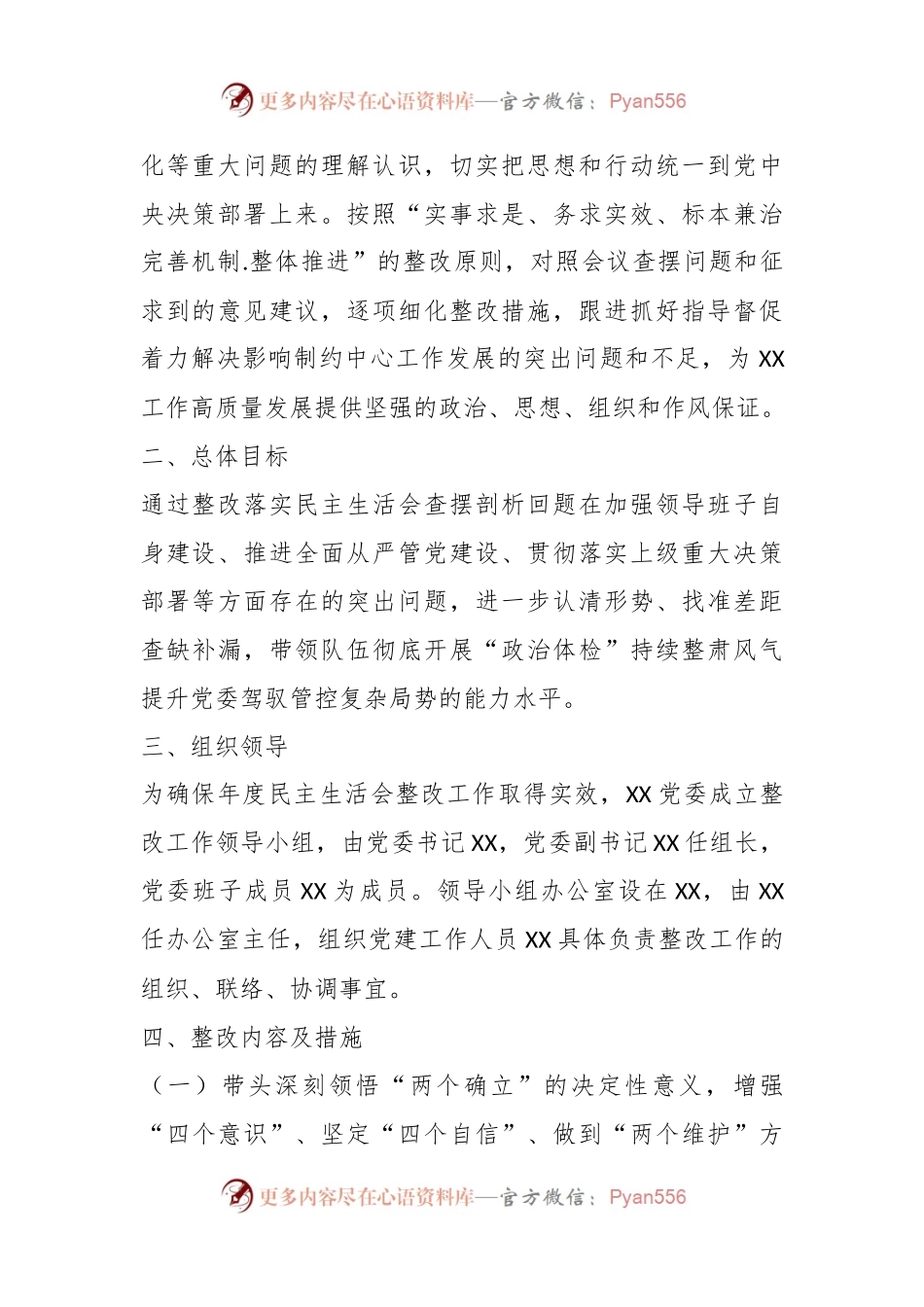 某局领导在上一年度专题民主生活会整改方案.docx_第2页