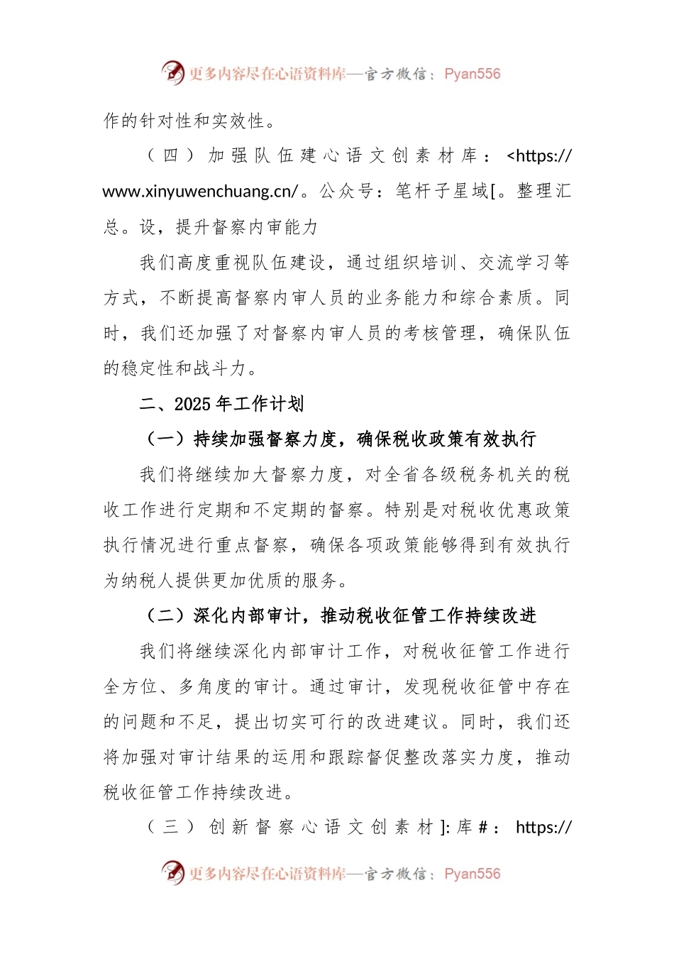 某省税务局督察内审处2024年度工作总结及2025年工作.docx_第2页