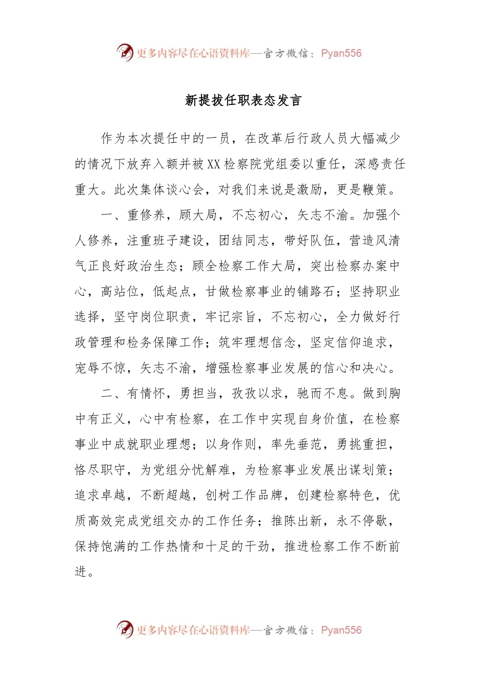 新提拔任职表态发言.docx_第1页