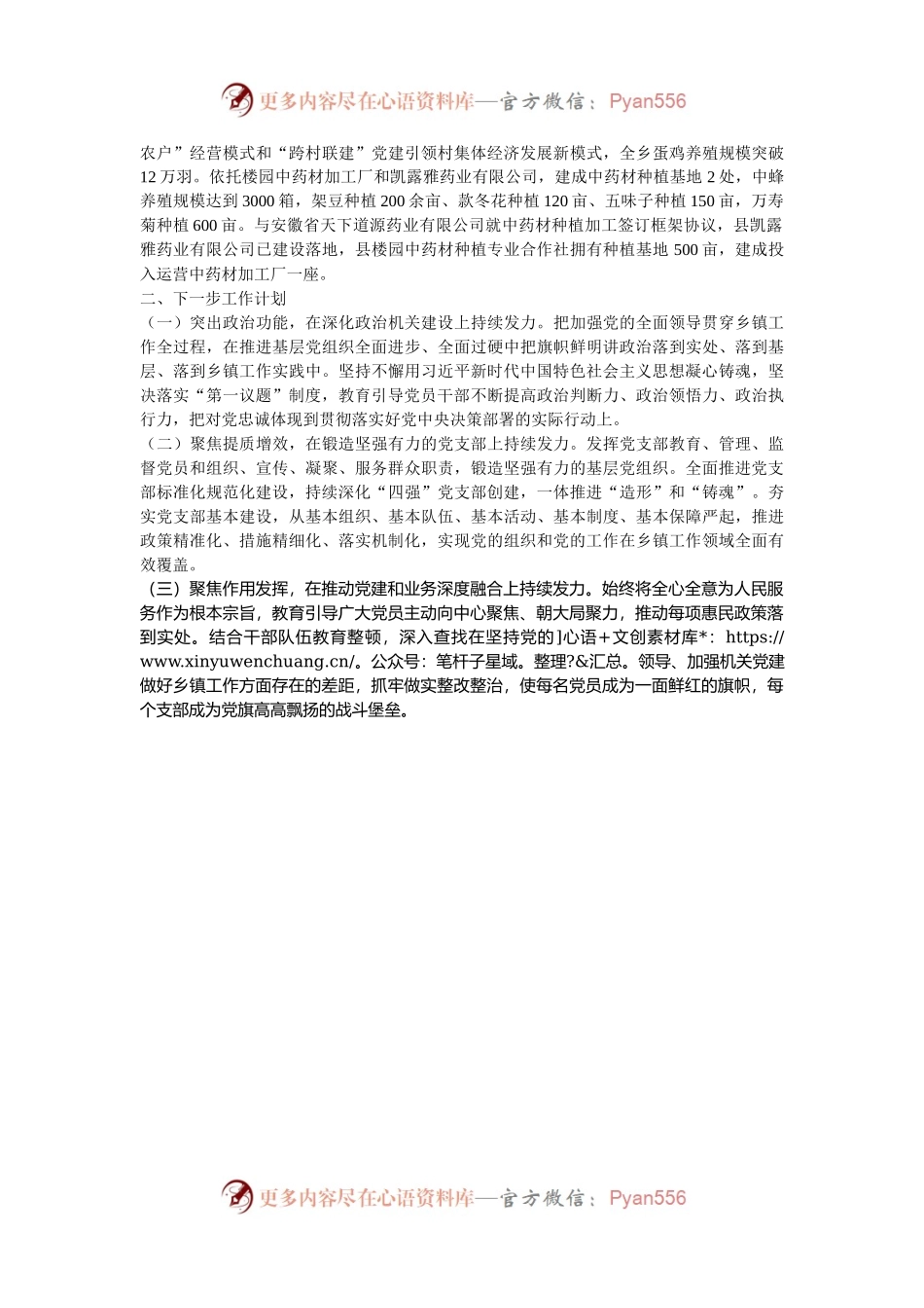 某乡镇党委书记2024年度抓基层党建工作述职报告.docx_第2页