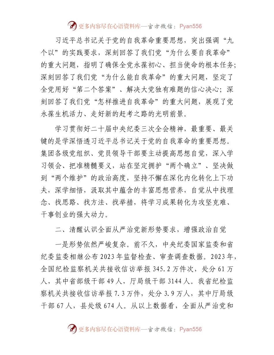 某集团党委书记在集团2024年党风廉政建设工作会上的讲话.docx_第2页