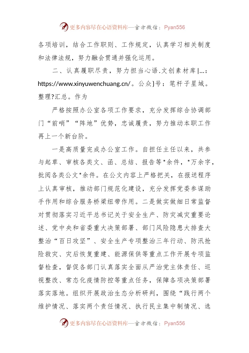 煤监局办公室主任2023年度述职报告.docx_第2页