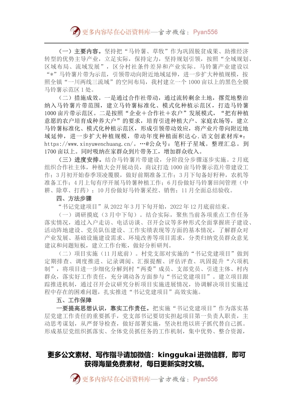 村党支部2022年度“书记党建项目”实施方案.docx_第2页