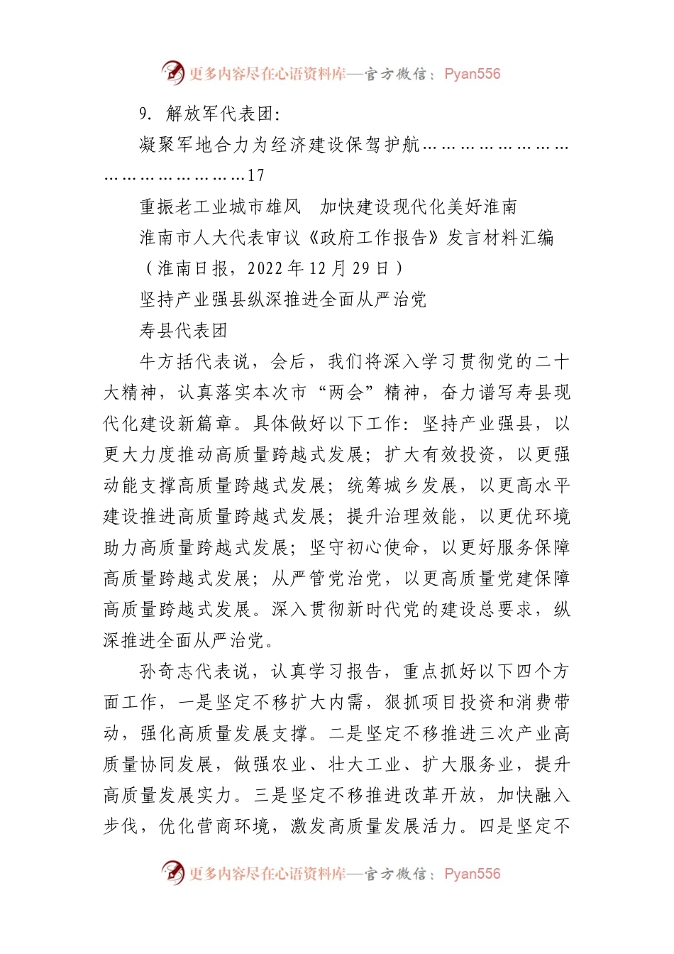淮南市人大代表分组审议讨论《政府工作报告》发言材料汇编（9篇）.docx_第2页