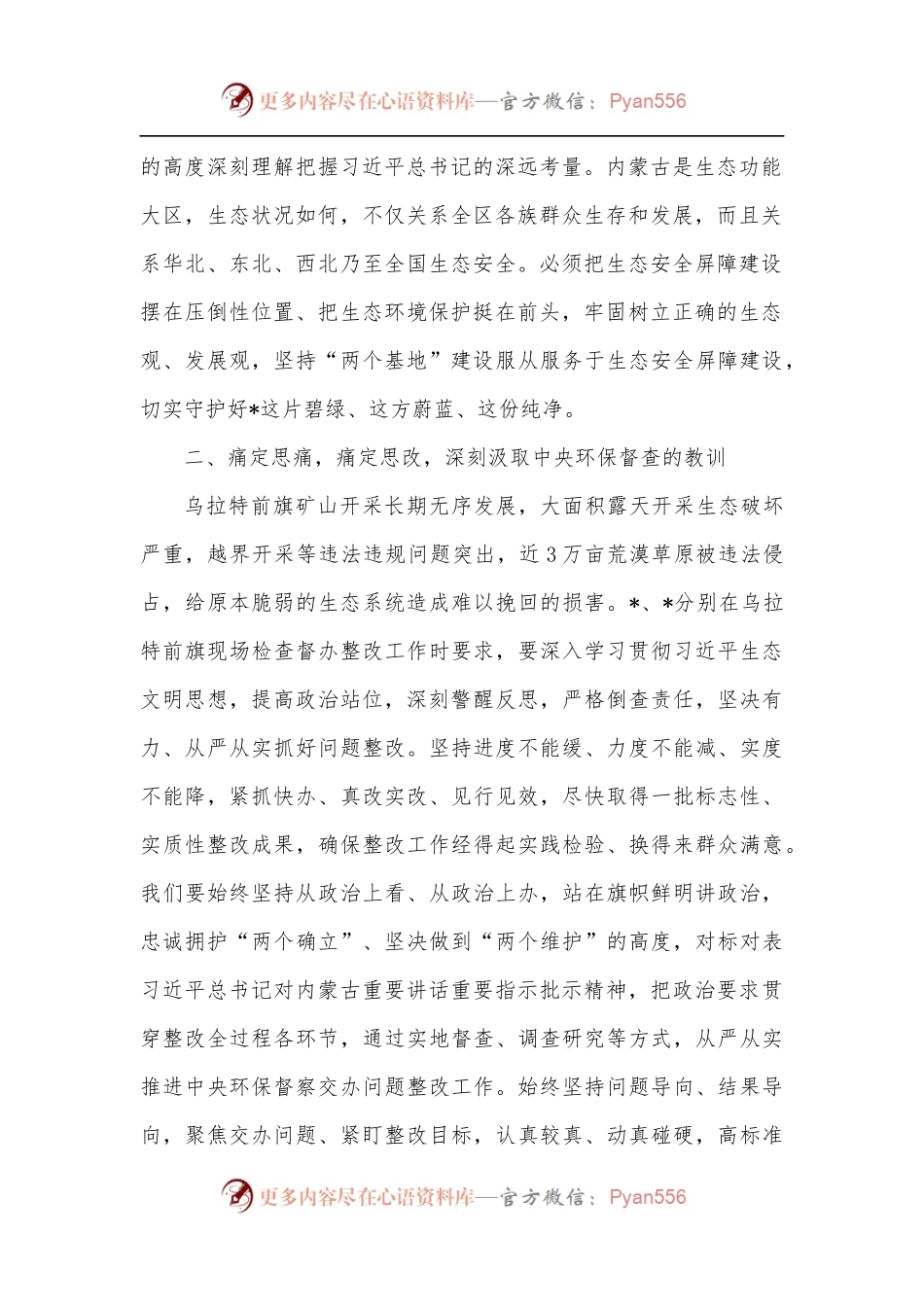 生态环境保护督察通报典型案例“以案促改”专题研讨发言.docx_第2页
