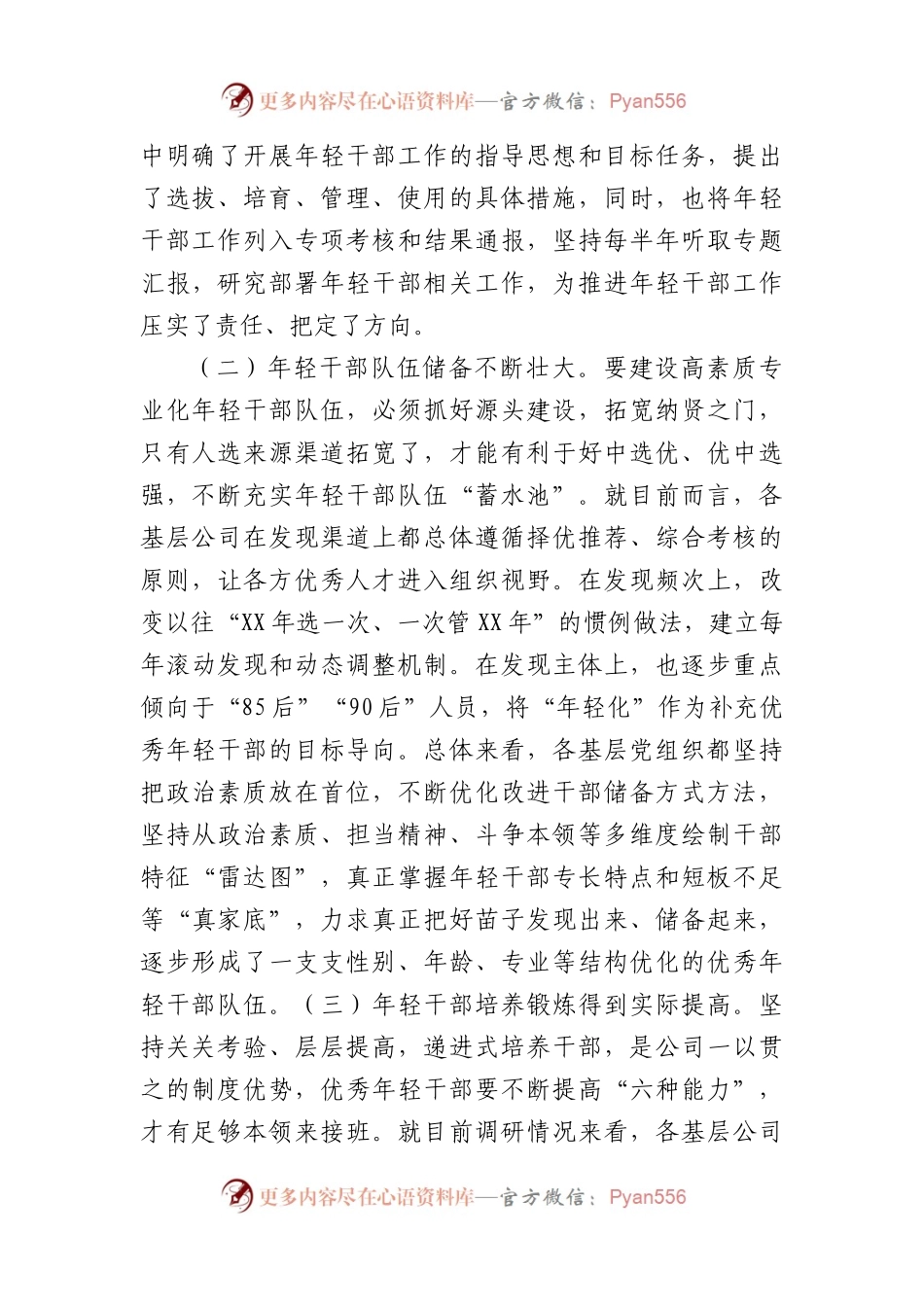 某国企基层年轻干部队伍现状分析及对策建议调研报告.docx_第2页