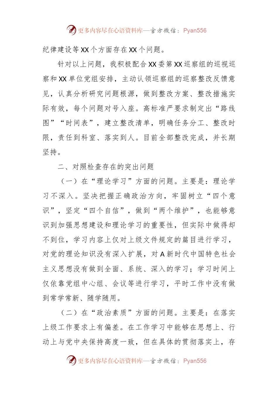 某领导干部在2023年主题教育民主生活会六个方面个人对照检查材料.docx_第2页