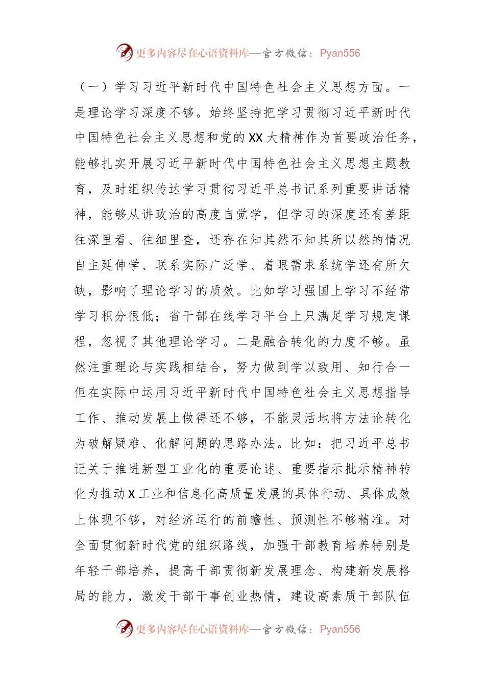 班子成员主题教育专题民主生活会发言稿提纲（新6个对照方面）.docx_第2页
