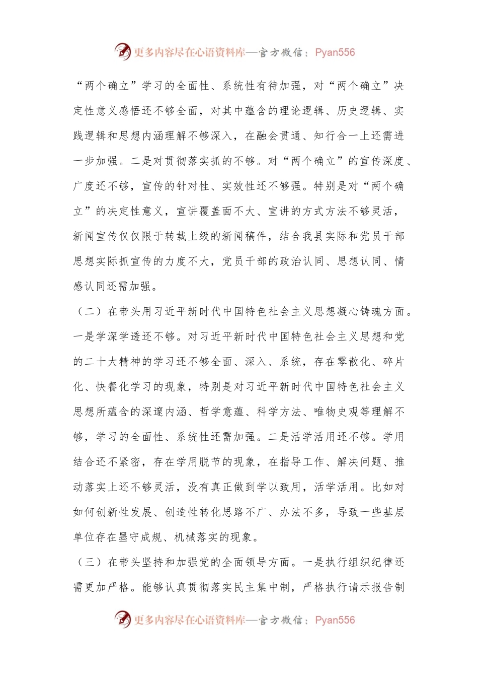 某县委宣传部部长2022年度县委常委会民主生活会发言提纲.docx_第2页