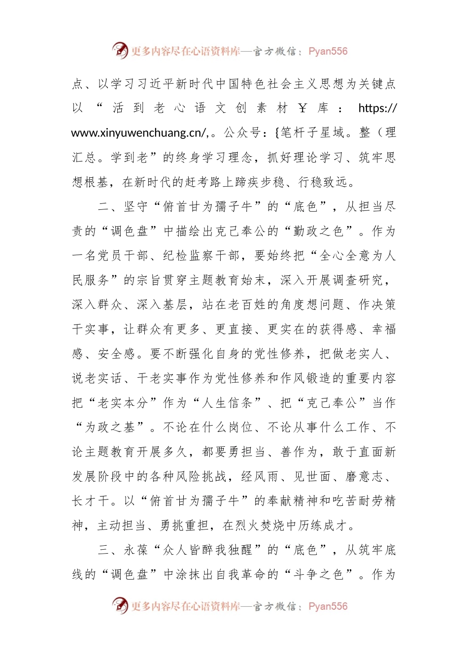 某县纪检监察干部主题教育研讨交流：坚守奋进“底色” 擘画多彩蓝图.docx_第2页