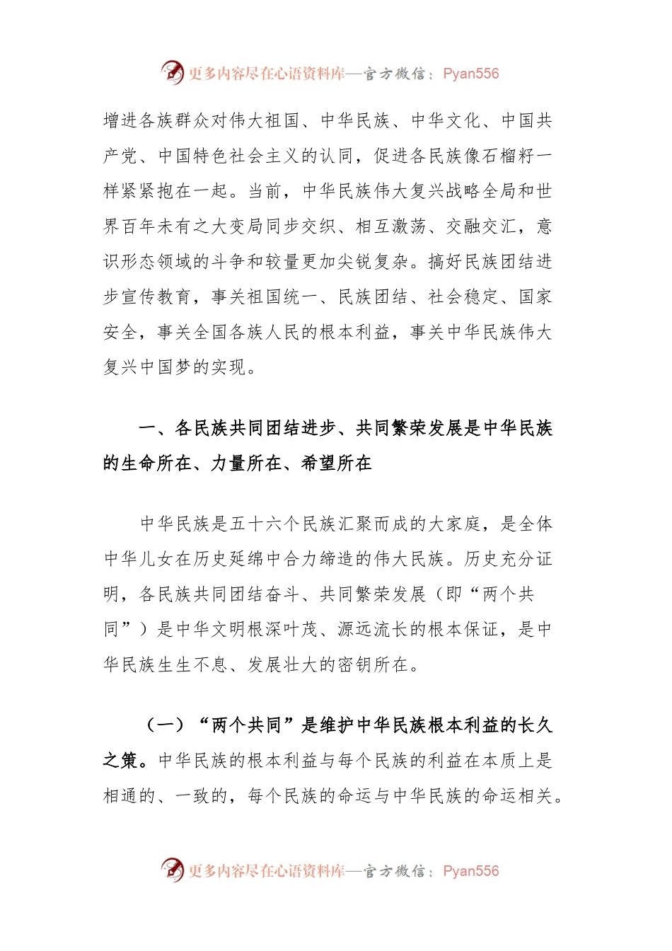 理论中心组发言材料（民族团结方面）：加强民族团结进步宣传教育为实现中华民族伟大复兴中国梦贡献X力量.docx_第2页