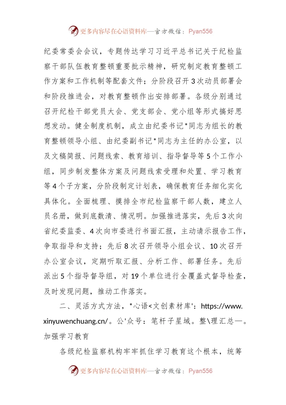 某市纪委监委关于开展纪检监察干部队伍教育整顿工作总结.docx_第2页