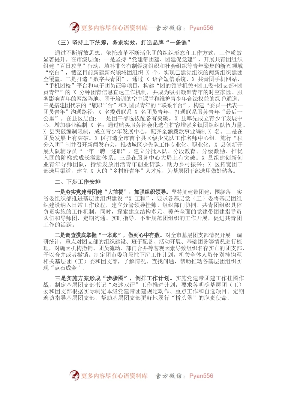 某市共青团党建带团建工作情况汇报.docx_第2页