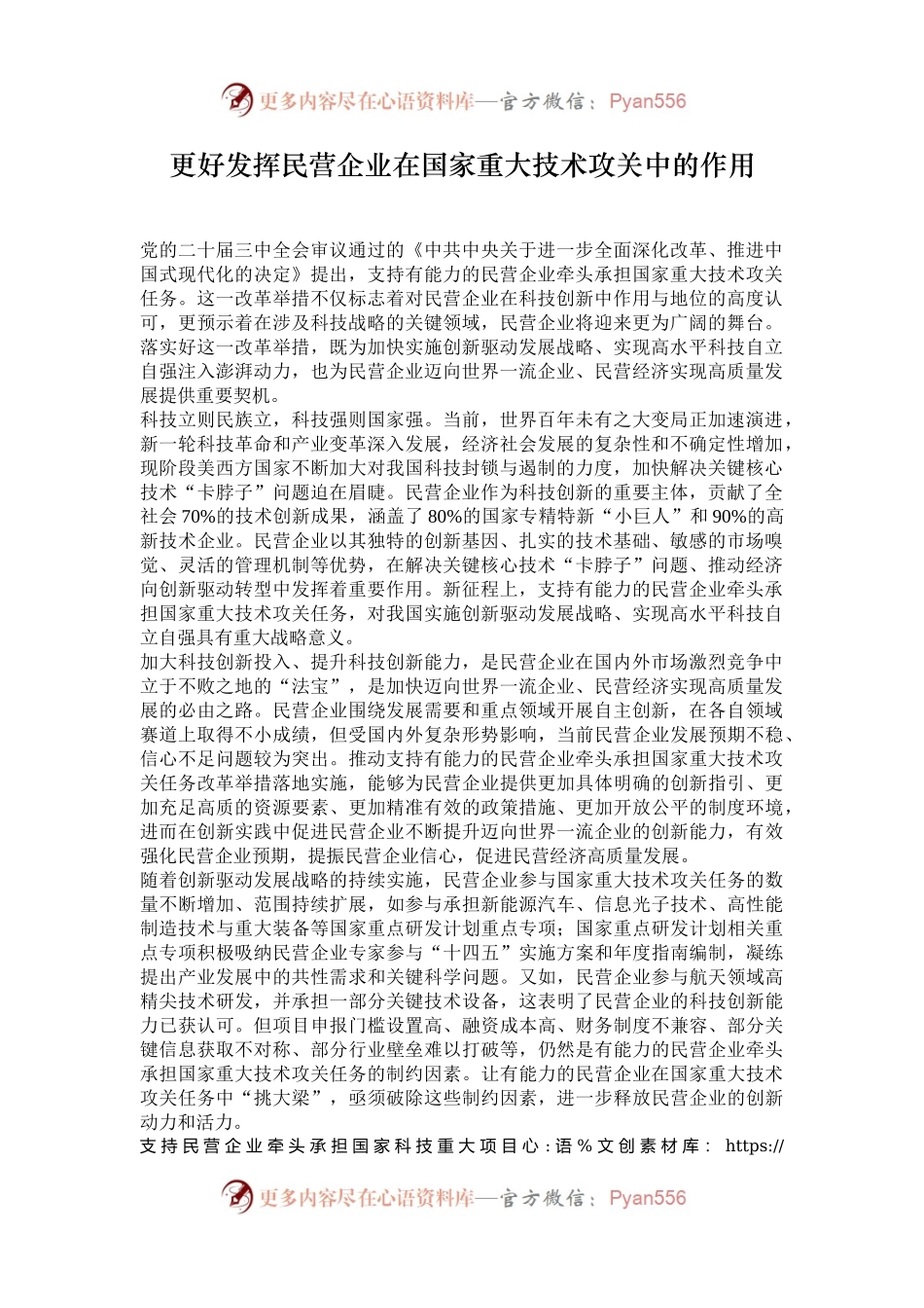更好发挥民营企业在国家重大技术攻关中的作用.docx_第1页