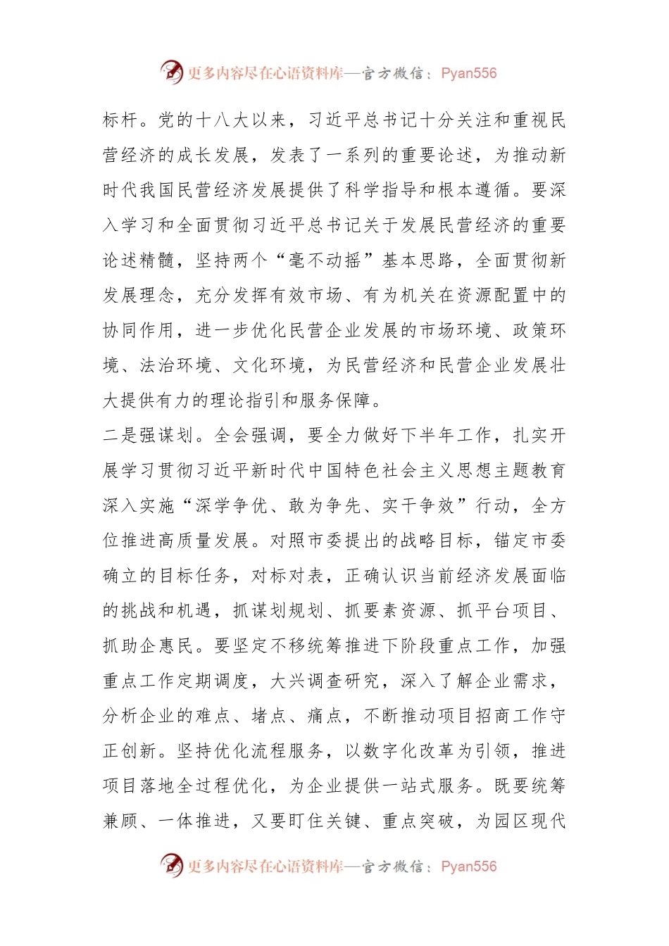 民营经济会议精神专题研讨心得体会（2）.docx_第2页