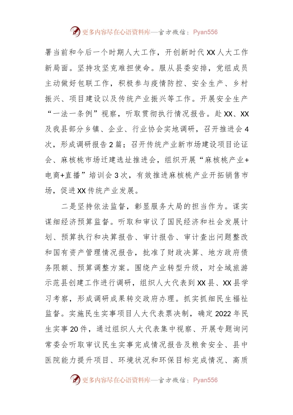 某县人大常委会党组工作汇报.docx_第2页