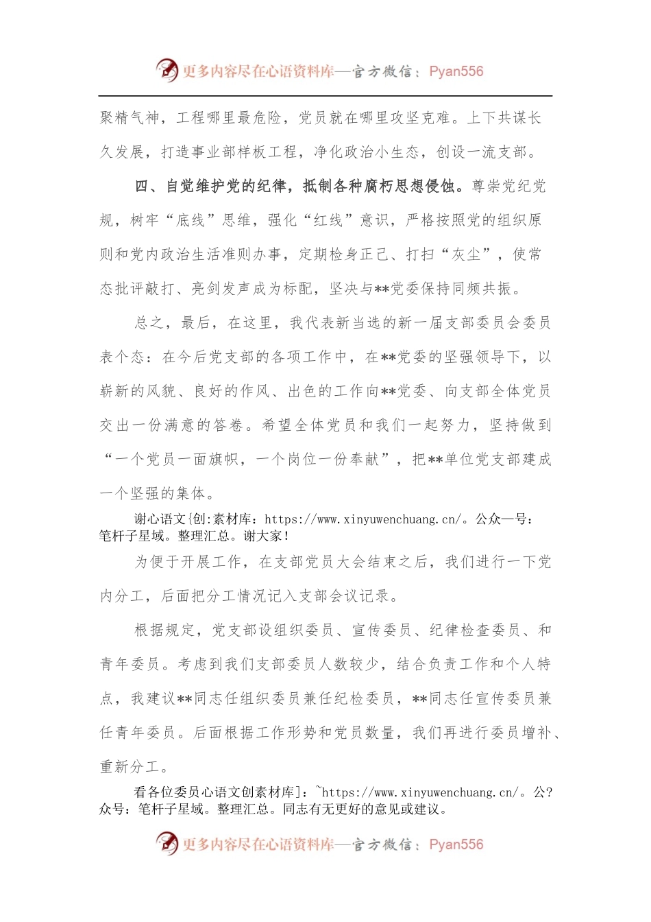 新当选党支部书记表态发言.docx_第2页