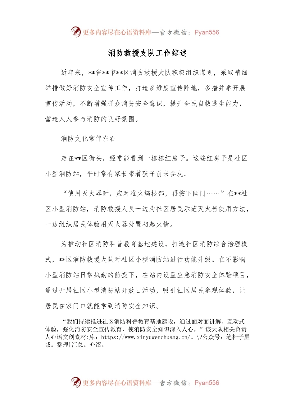 消防救援支队工作综述.docx_第1页
