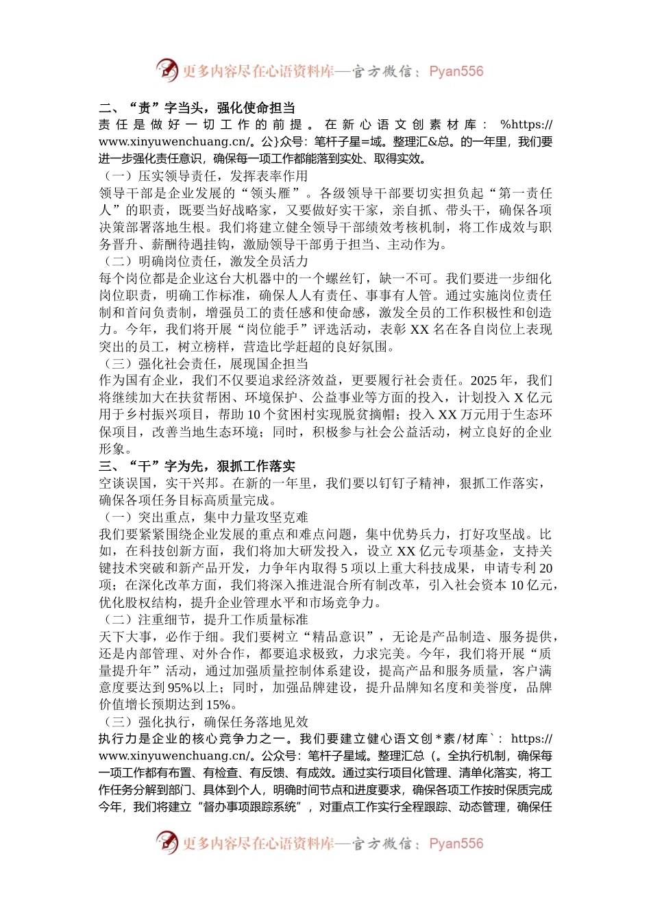某国企书记在2025年工作动员部署会上的讲话.docx_第2页