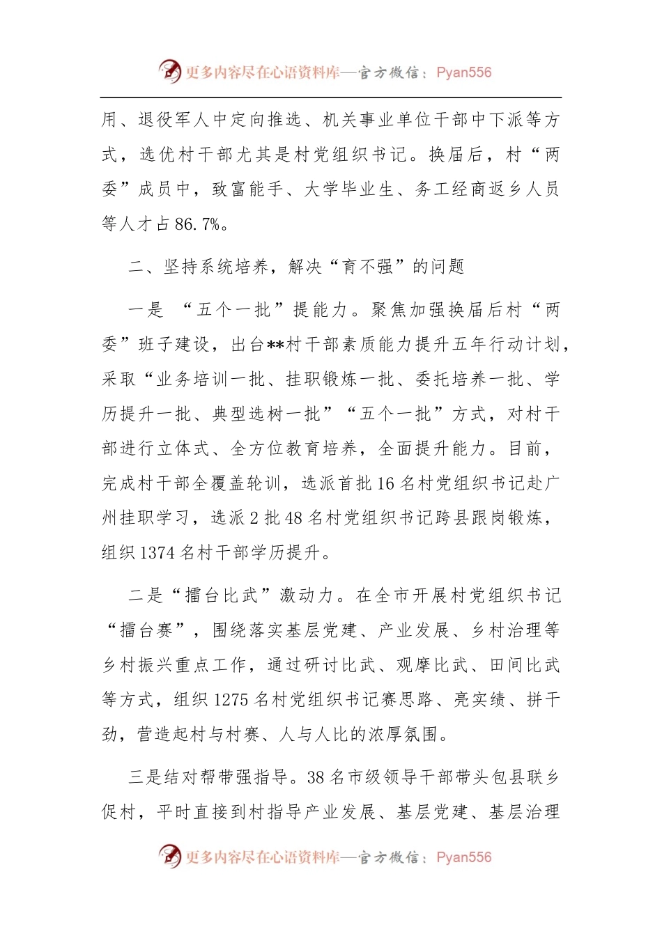 村干部队伍建设交流发言材料.docx_第2页
