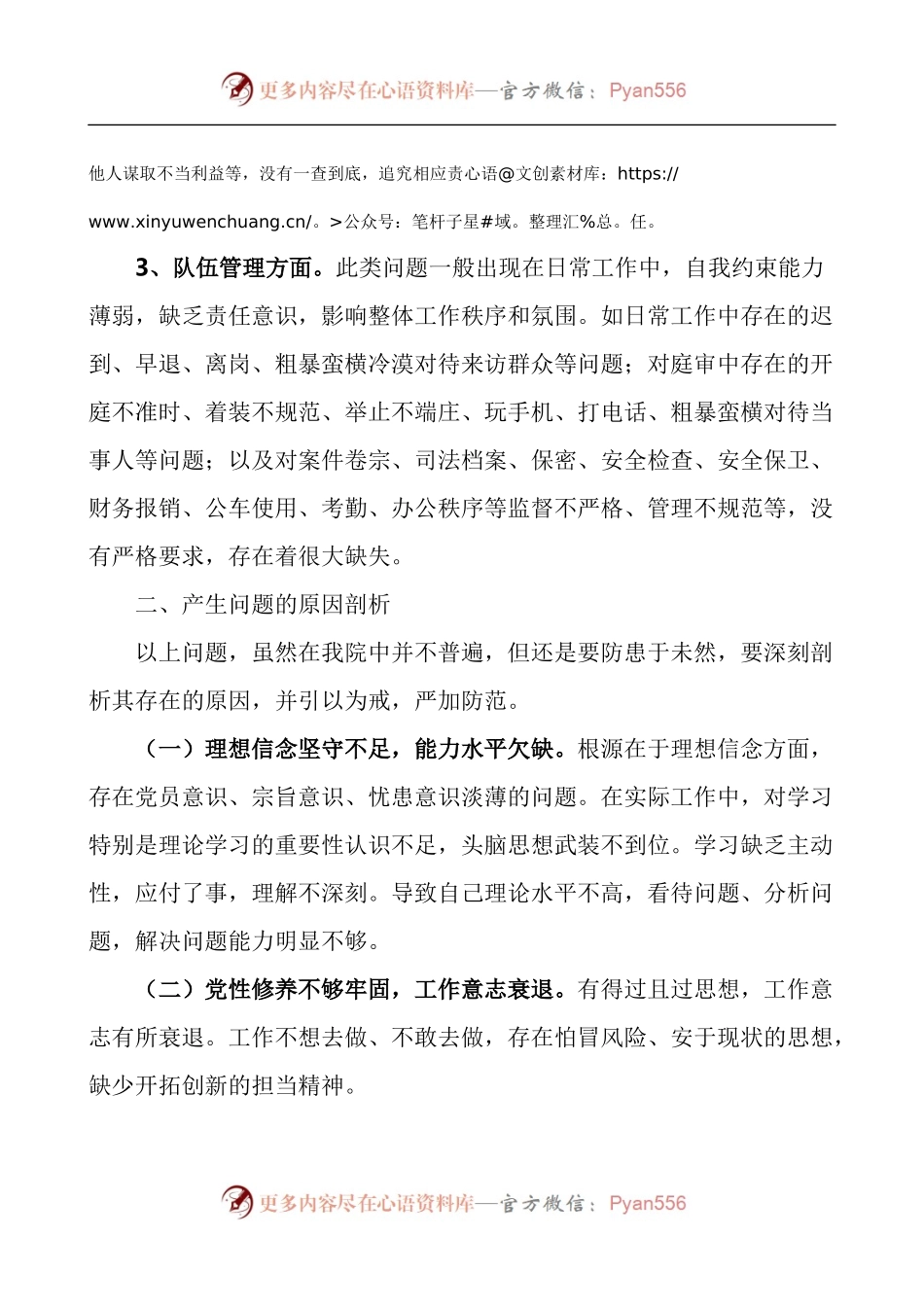 法院纪律突出问题整治和审务督察工作自查报告.docx_第2页