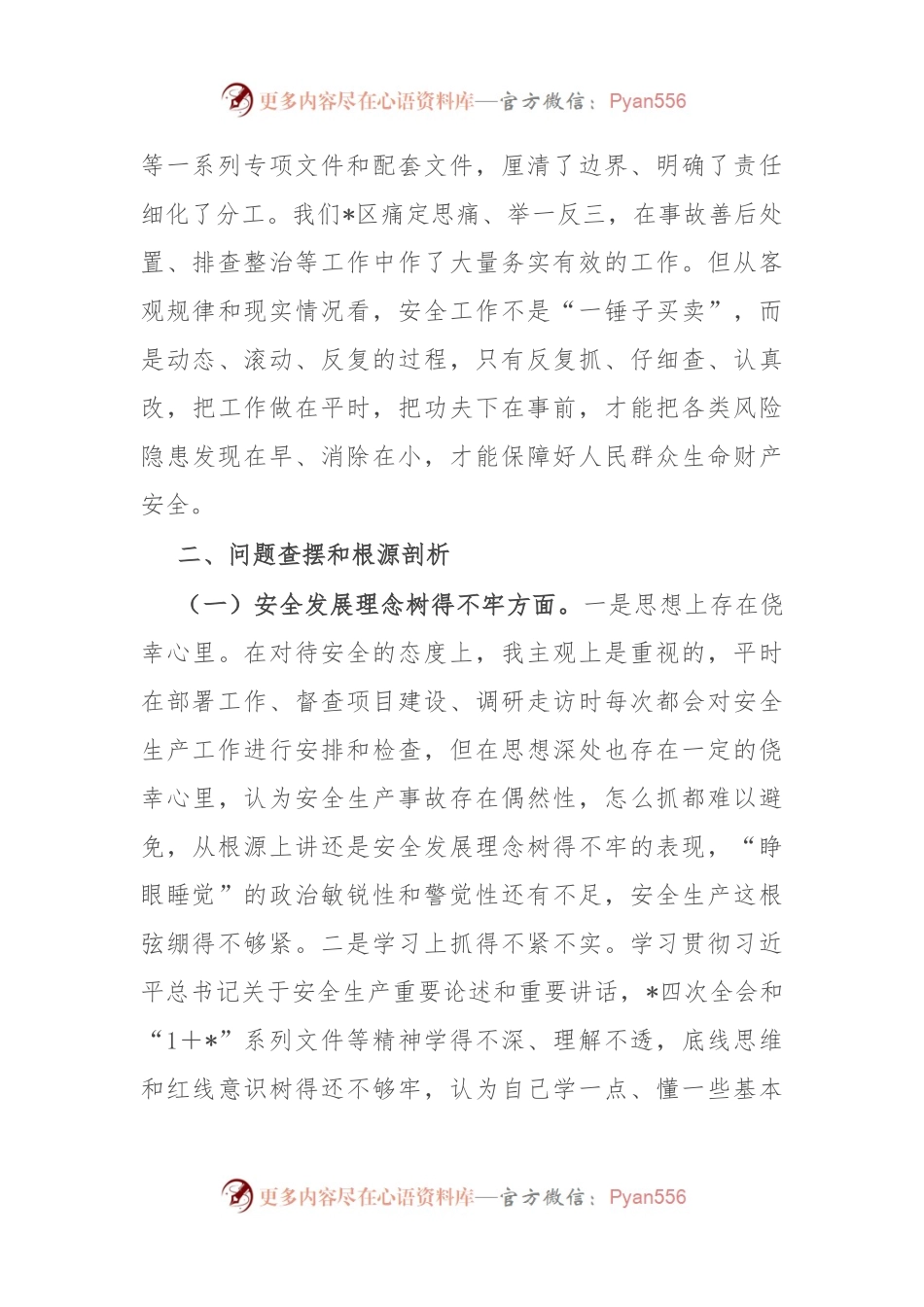 爆炸事故以案促改专题民主生活会个人发言材料.docx_第2页