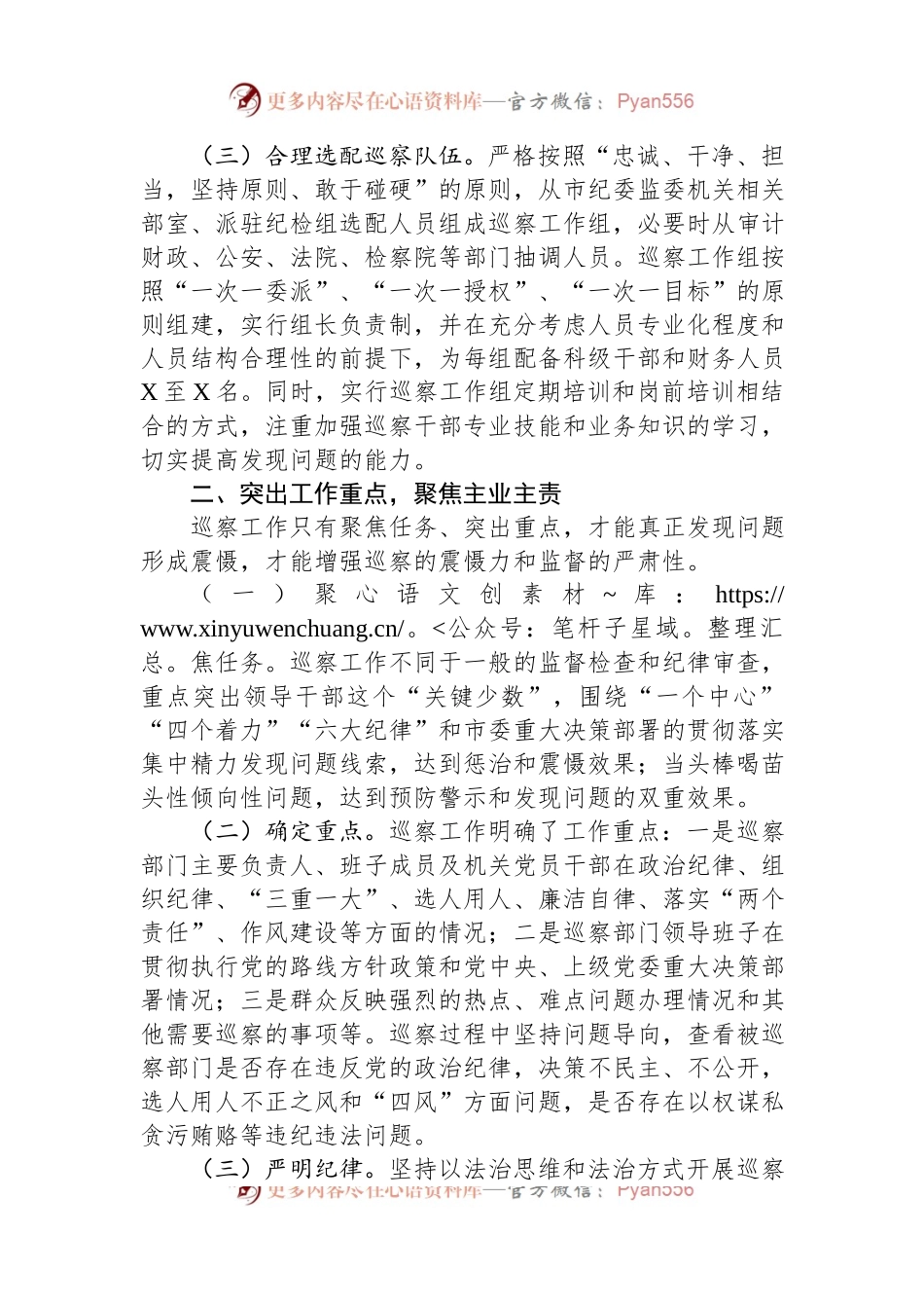 某市巡察工作经验交流材料.docx_第2页