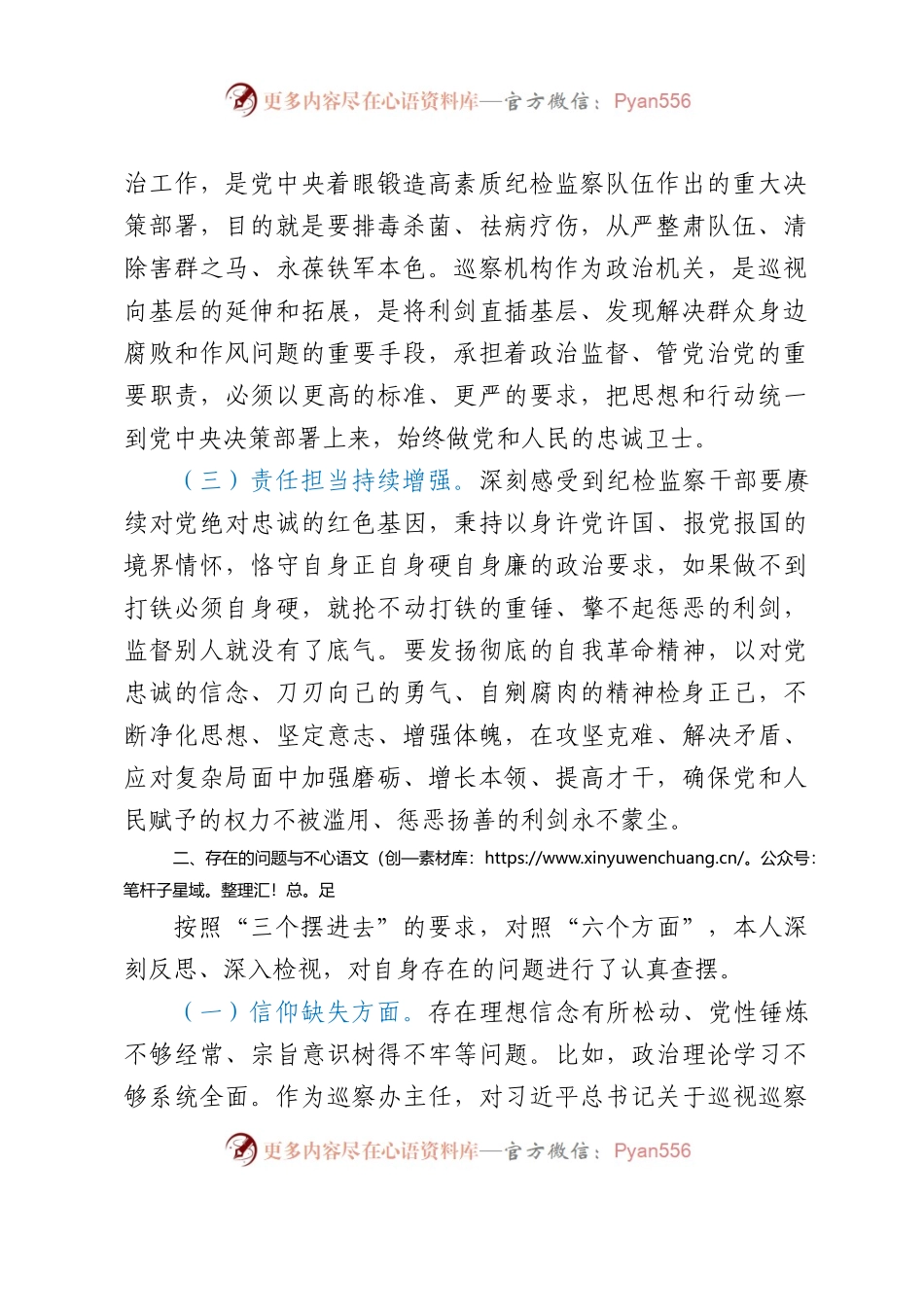 某市纪委常委纪检监察干部队伍教育整顿党性分析报告.docx_第2页