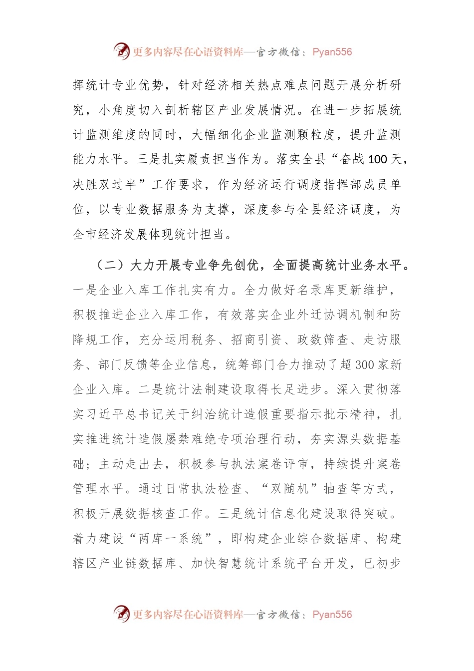 某县统计局2024年上半年工作总结及下半年工作计划.docx_第2页