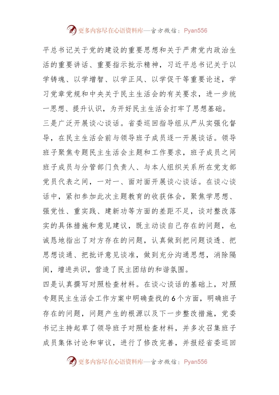 某集团主题教育专题民主生活会召开情况报告.docx_第2页