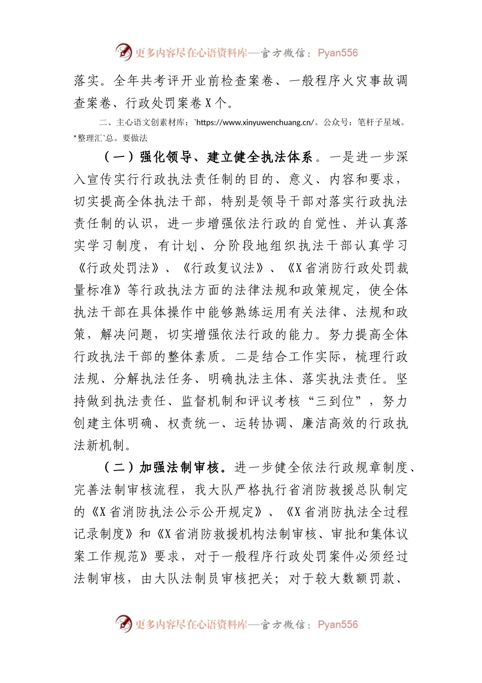 消防救援大队2021年度执法工作总结.docx_第2页