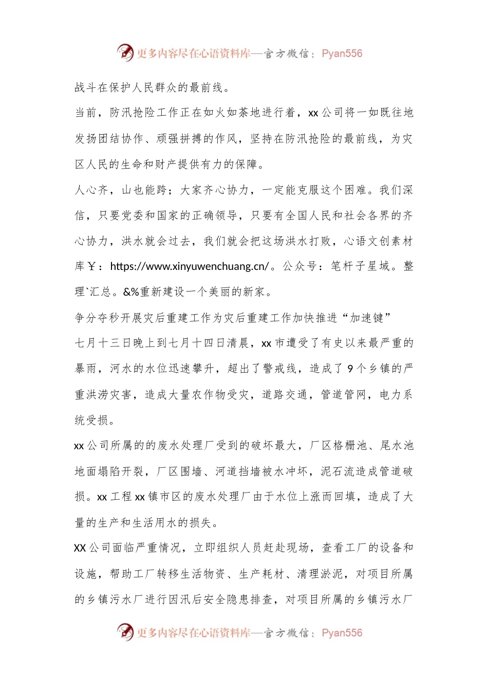 某水务公司洪涝灾害总结.docx_第2页