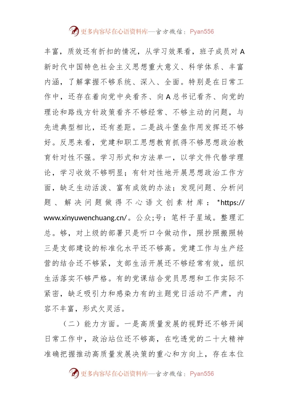 有关主题教育组织生活会领导班子对照检查材料（政治能力、思想作风、检视剖析，发言提纲）.docx_第2页