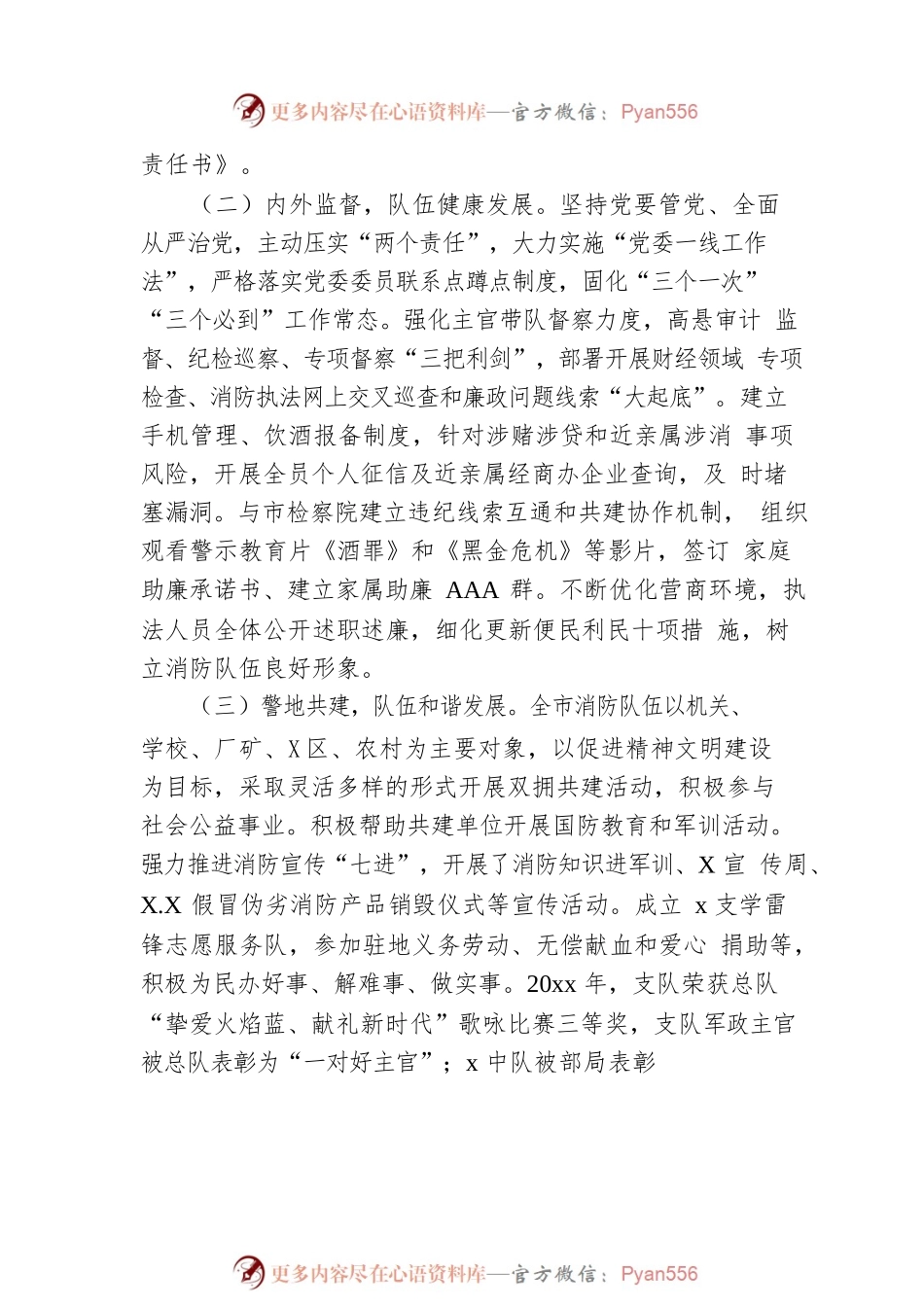 消防救援支队双拥工作总结范文.docx_第2页
