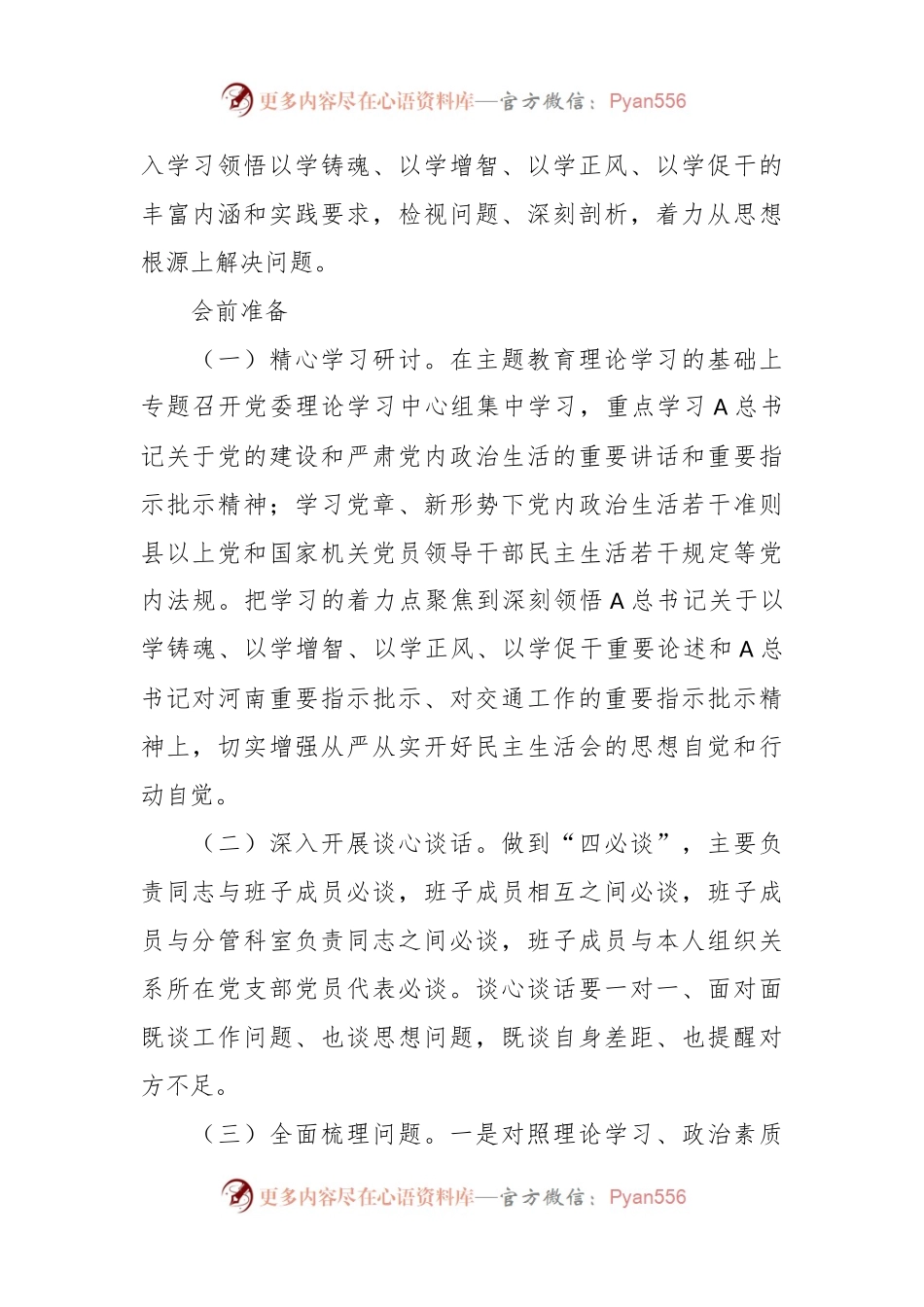 某国企在2023年主题教育民主生活会实施方案、主持词、班子及班子成员对照检查材料、表态发言（全套资料）.docx_第2页