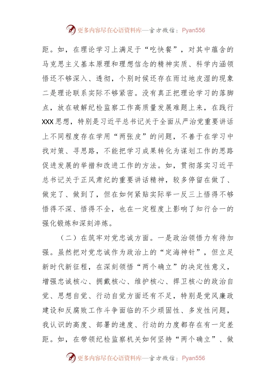 某市常委、纪委书记纪检监察干部队伍教育整顿专题民主生活会发言提纲.docx_第2页