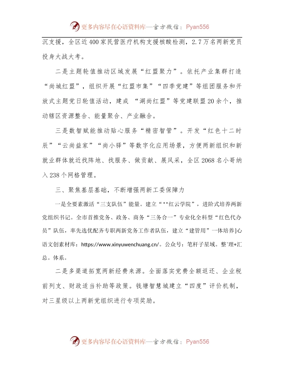 某区两新党工委工作汇报材料.docx_第2页