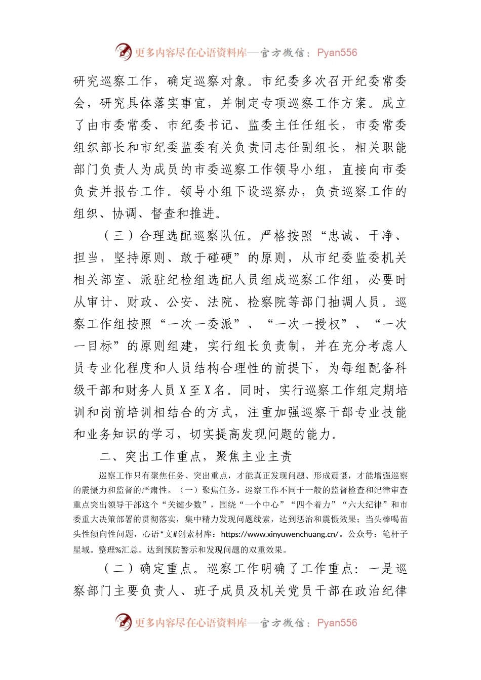 某市巡察工作经验交流材料（2477字）.docx_第2页