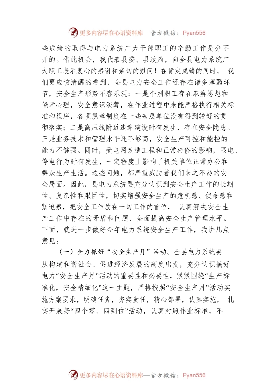 电力安全生产月动员会经理讲话.docx_第2页
